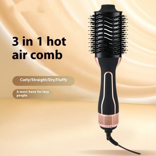 Three-in-one Blowing Combs Rolls Straight Comb