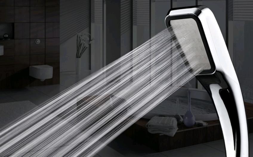 300 Hole Pressurized Shower Head Square Hand Shower - Image 2