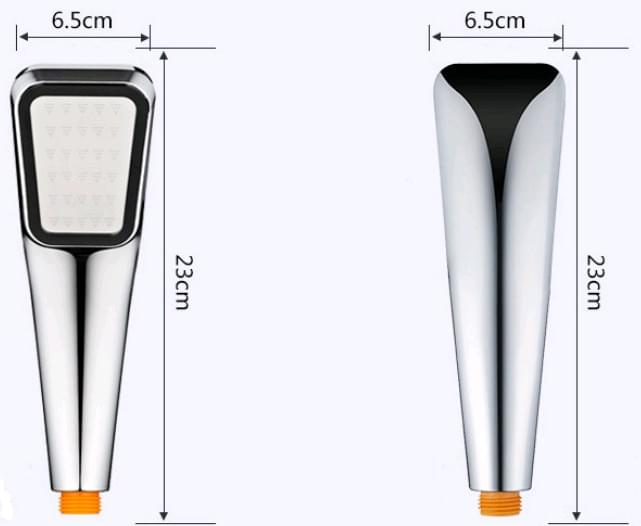 300 Hole Pressurized Shower Head Square Hand Shower - Image 4