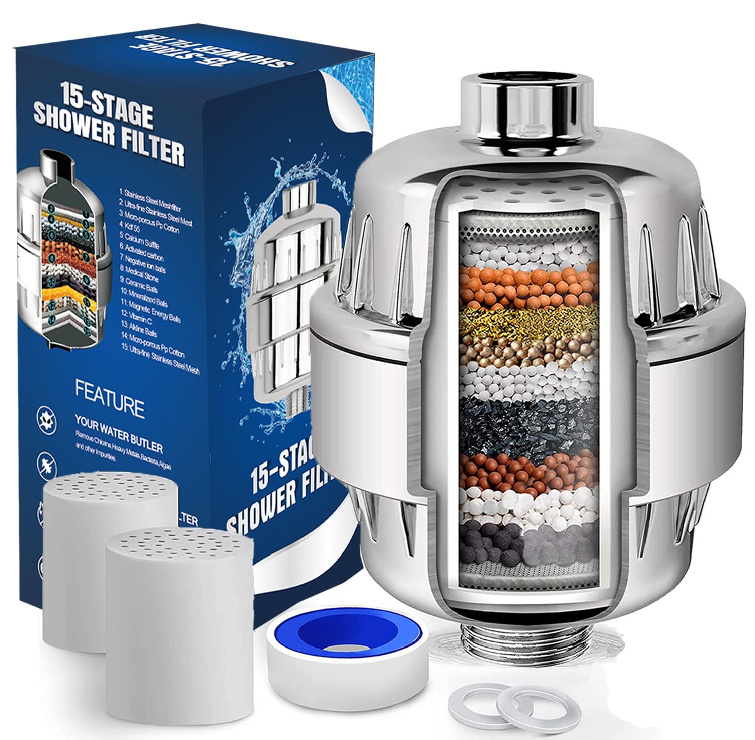 20-layers Water Filter - Reduces Dry Itchy Skin - Image 5